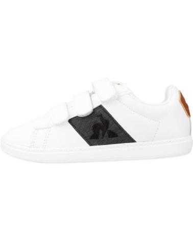 Esportes  de Menina e Menino LE COQ SPORTIF COURTCLASSIC PS BLACK JEAN BLANCO