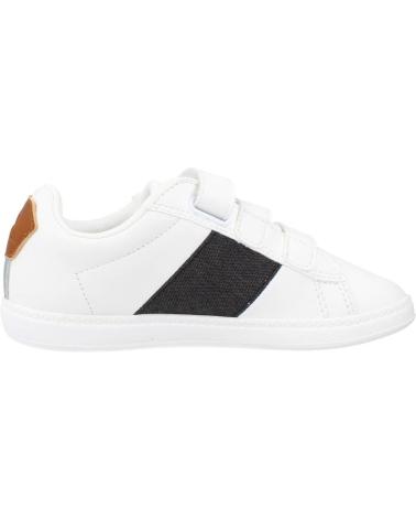 Esportes  de Menina e Menino LE COQ SPORTIF COURTCLASSIC PS BLACK JEAN BLANCO