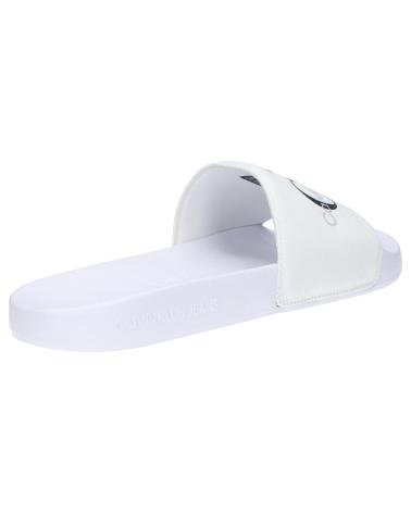 Chanclas de Hombre CALVIN KLEIN YM0YM00061 SLIDE MONOGRAM YBR WHITE