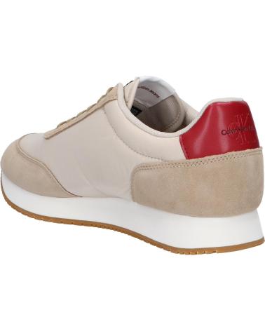 Zapatillas deporte de Hombre CALVIN KLEIN YM0YM00804 RETRO RUNNER 0F5 EGGSHELL-TRAVERTINE-MERLOT