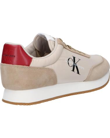 Zapatillas deporte de Hombre CALVIN KLEIN YM0YM00804 RETRO RUNNER 0F5 EGGSHELL-TRAVERTINE-MERLOT
