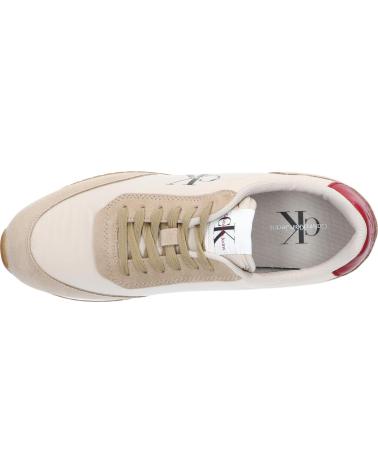Zapatillas deporte de Hombre CALVIN KLEIN YM0YM00804 RETRO RUNNER 0F5 EGGSHELL-TRAVERTINE-MERLOT
