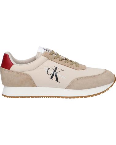 Zapatillas deporte de Hombre CALVIN KLEIN YM0YM00804 RETRO RUNNER 0F5 EGGSHELL-TRAVERTINE-MERLOT