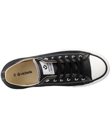 Zapatillas deporte de Mujer victoria DEPORTIVA TRIBU 1061106 DOBLE EFECTO PIEL NEGRO