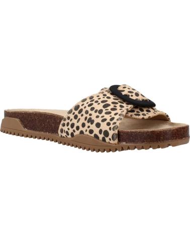 MTNG MUSTANG 51767M ANIMAL PRINT PANTOLETTEN BEIGE ANIMAL PRINT