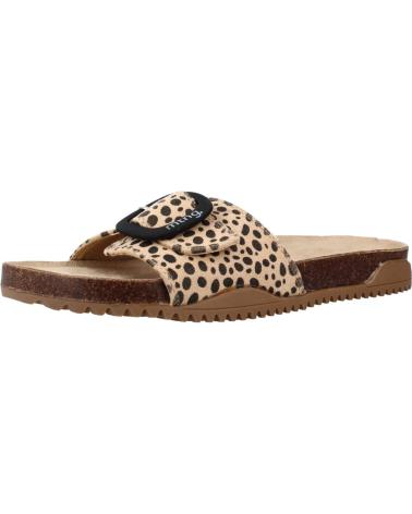 MTNG MUSTANG 51767M ANIMAL PRINT PANTOLETTEN BEIGE ANIMAL PRINT