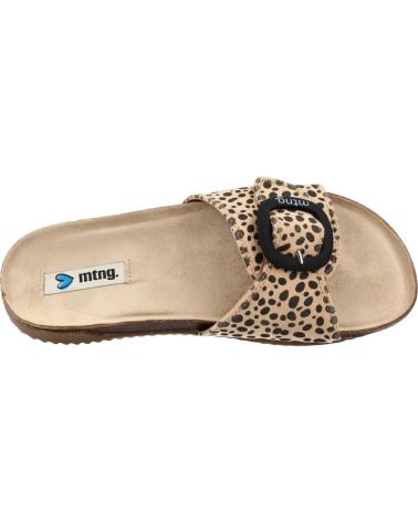 MTNG MUSTANG 51767M ANIMAL PRINT PANTOLETTEN BEIGE ANIMAL PRINT