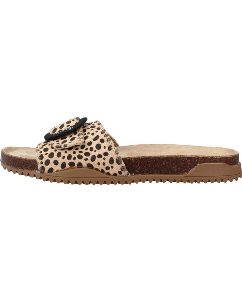 MTNG MUSTANG 51767M ANIMAL PRINT PANTOLETTEN BEIGE ANIMAL PRINT