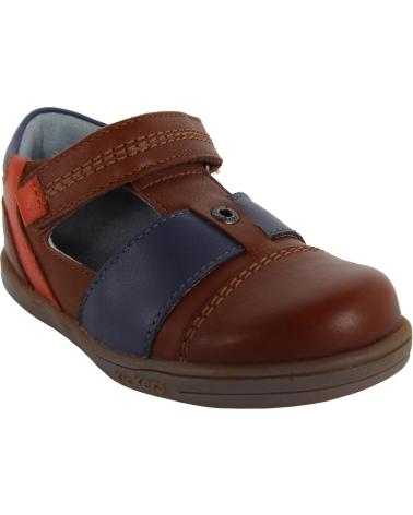 Sapatos de Menino KICKERS 413540-11 TROPICALI CAMEL ORANGE