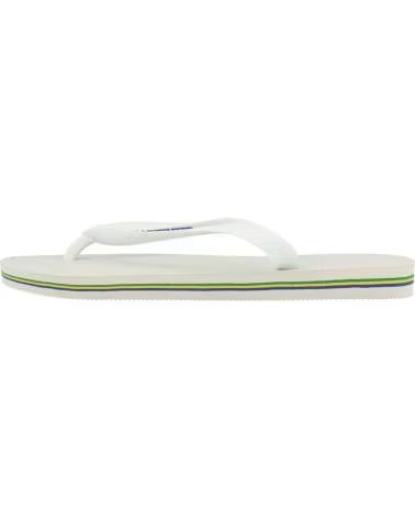 Tongs pour Femme et Homme HAVAIANAS BRASIL LOGO BLANCO