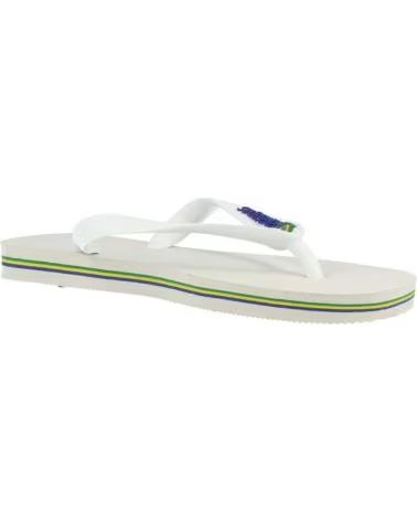 Infradito per Donna e Uomo HAVAIANAS BRASIL LOGO BLANCO