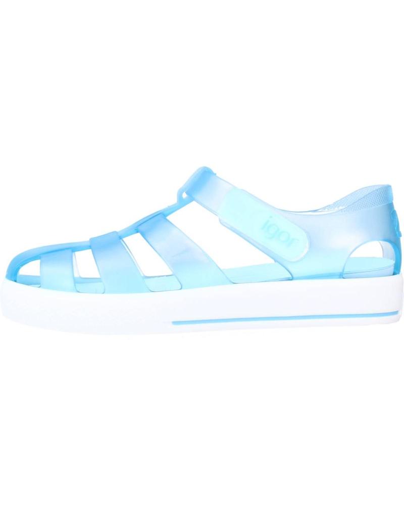 girl and boy Sandals IGOR CANGREJERA DE AGUA PARA NINO CELESTE