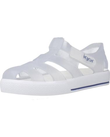 girl and boy Sandals IGOR CANGREJERA DE AGUA PARA NINO BLANCO