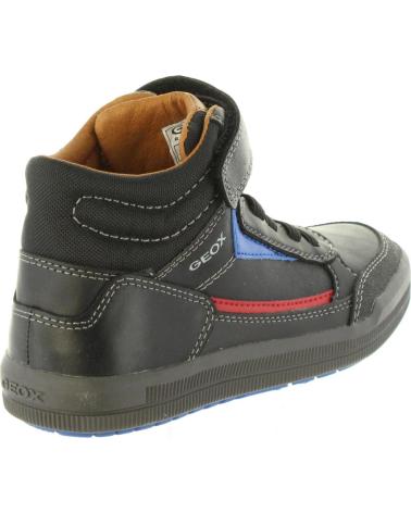 boy Mid boots GEOX J844AA 0BCCL J ARZACH C0048 BLACK-RED