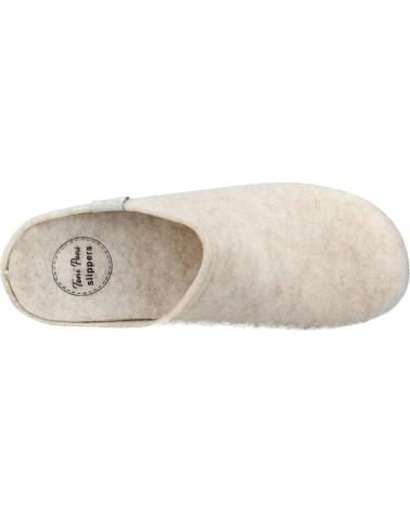 Calzado de casa de Mujer TONI PONS ZAPATILLAS DE CASA ZUECOS CRU-ECRU