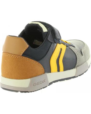 Schuhe für Mädchen und Junge GEOX J846NC 0FUAU J ALFIER C0657 NAVY-YELLOW