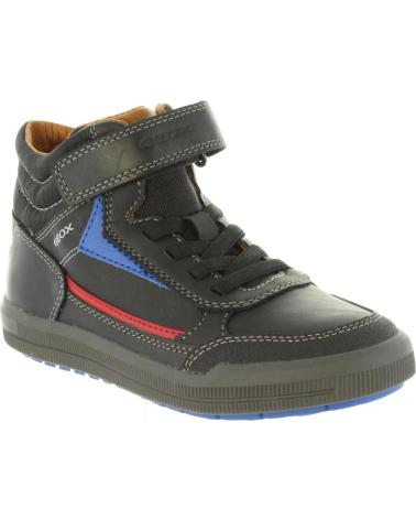 boy Mid boots GEOX J844AA 0BCCL J ARZACH C0048 BLACK-RED