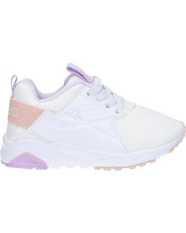 Zapatillas deporte de Niña KAPPA 33157XW SAN PUERTO A6T WHITE-VIOLET MT-PINK