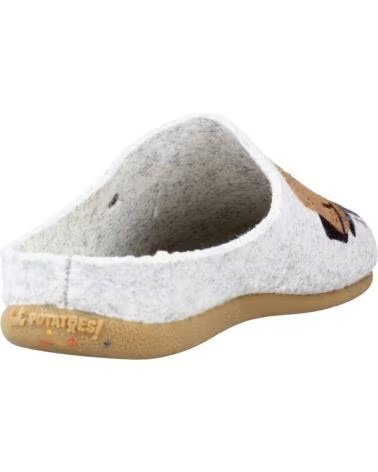 Pantufas-De-Mujer-HOT-POTATOES-CHINELOS 64634G COM DESIGN DIVERTIDO-GRIS