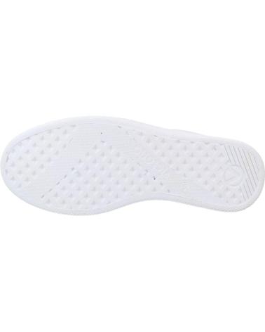 VICTORIA 1125244V WHITE LEATHER-EFFECT SNEAKERS WITH BLACK GLITTER BLANCO