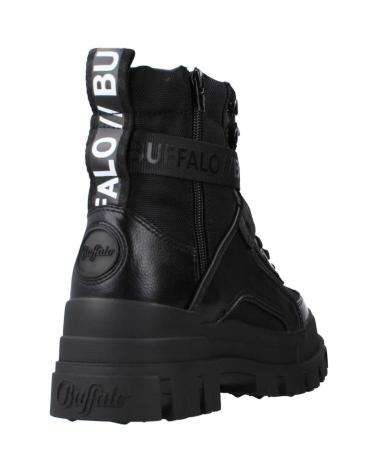 BUFFALO ASPHA COM1 VEGAN NAPPA-NYLON STIEFELETTEN SCHWARZ 1622077 NEGRO
