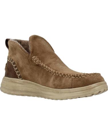 Botines de Mujer HEY DUDE DENNY SUEDE MARRON