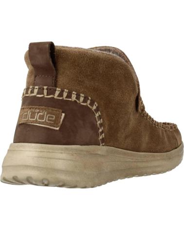 Botines de Mujer HEY DUDE DENNY SUEDE MARRON