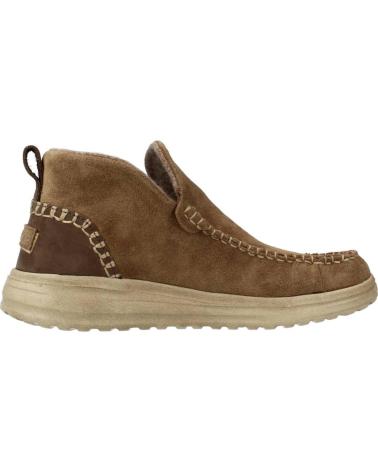 Botines de Mujer HEY DUDE DENNY SUEDE MARRON