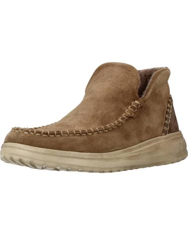 Botines de Mujer HEY DUDE DENNY SUEDE MARRON
