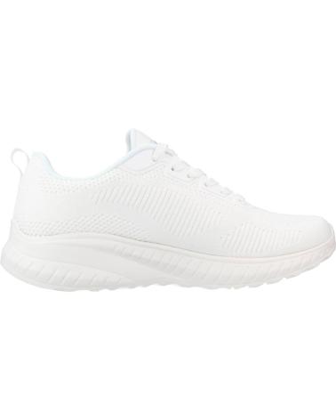 Deportivas de Mujer SKECHERS ZAPATILLAS DEPORTIVAS BOBS SQUAD CHAOS-FACE OFF WHITE 117209 BLANCO