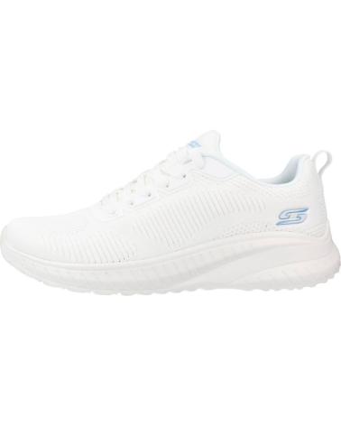 Deportivas de Mujer SKECHERS ZAPATILLAS DEPORTIVAS BOBS SQUAD CHAOS-FACE OFF WHITE 117209 BLANCO