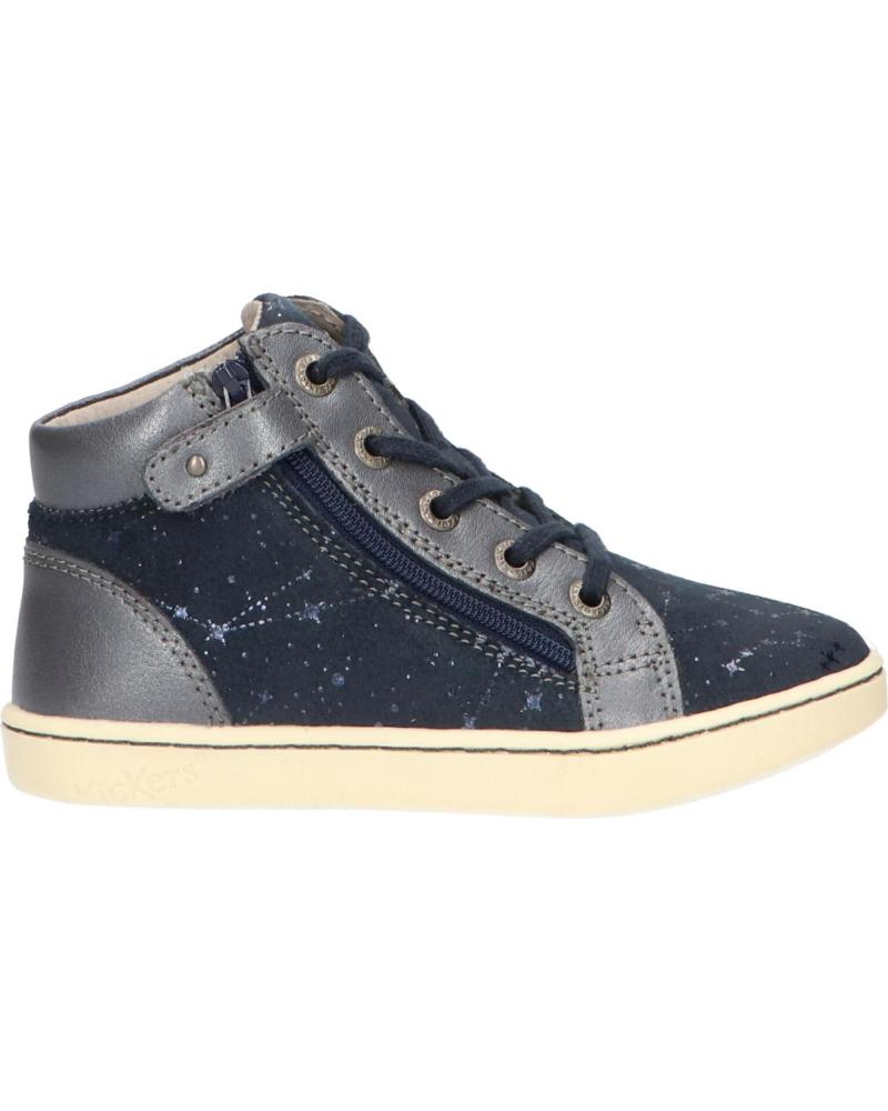 Sportif pour Fille KICKERS 572061-10 LYLUBY 10 MARINE