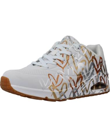 Sportif pour Femme SKECHERS UNO-METALLIC LOVE 155523 BLANCO BLANCO