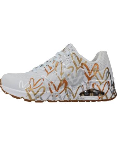 Sportif pour Femme SKECHERS UNO-METALLIC LOVE 155523 BLANCO BLANCO
