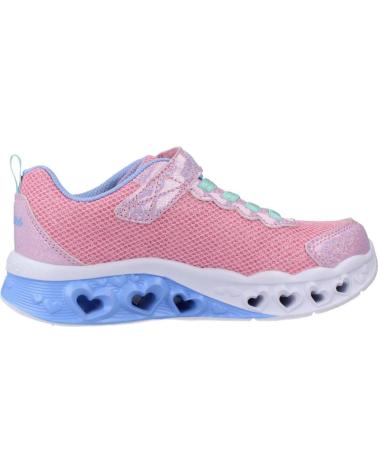 Sneaker für Mädchen SKECHERS FLUTTER HEART LIGHTS - BRIN ROSA