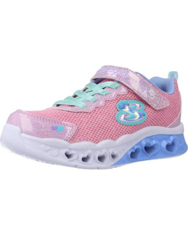 Sneaker für Mädchen SKECHERS FLUTTER HEART LIGHTS - BRIN ROSA