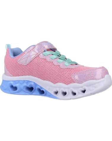 Sneaker für Mädchen SKECHERS FLUTTER HEART LIGHTS - BRIN ROSA