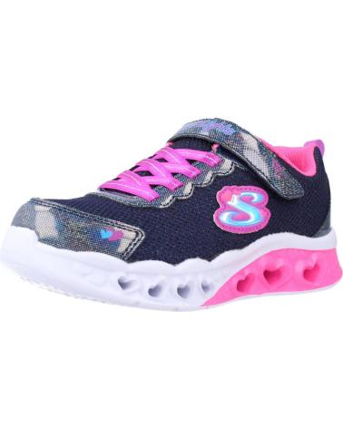 Sneaker für Mädchen SKECHERS FLUTTER HEART LIGHTS - BRIN AZUL