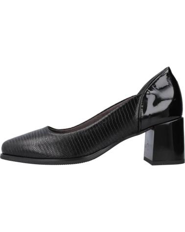 PITILLOS DÉCOLLETÉ 1693P NERE CON TACCO QUADRATO NEGRO