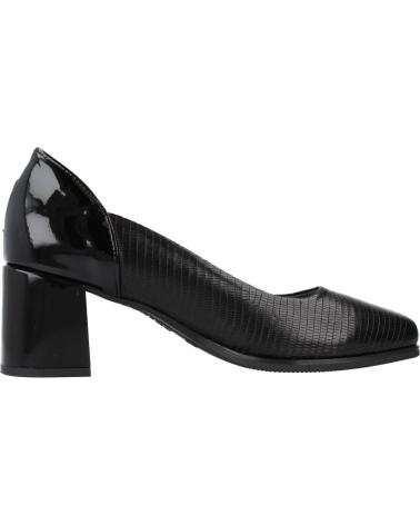 PITILLOS DÉCOLLETÉ 1693P NERE CON TACCO QUADRATO NEGRO
