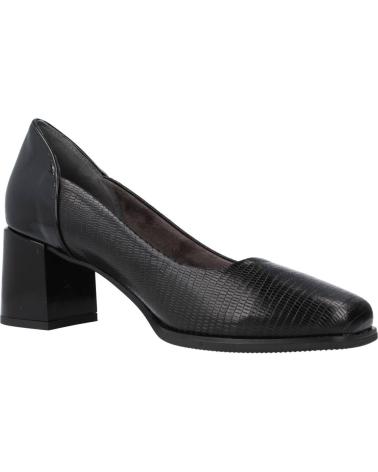 PITILLOS DÉCOLLETÉ 1693P NERE CON TACCO QUADRATO NEGRO