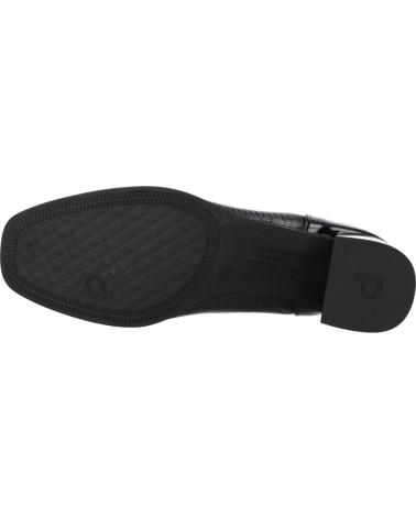 PITILLOS DÉCOLLETÉ 1693P NERE CON TACCO QUADRATO NEGRO