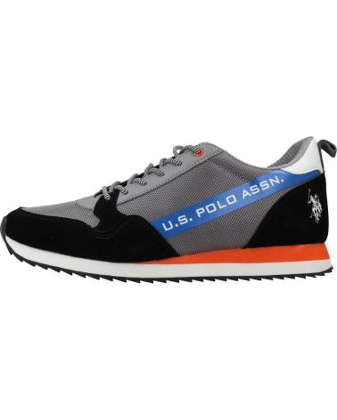Zapatillas deporte de Hombre US POLO ASSN ZAPATILLAS NEGRAS POLO BLK-ORA 02
