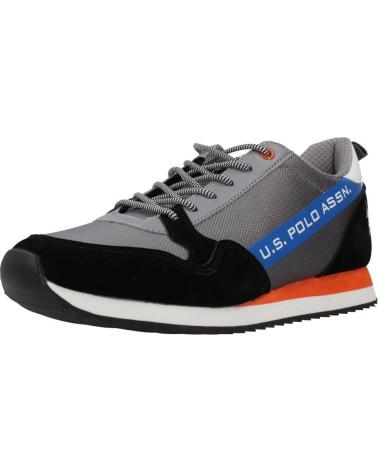 Zapatillas deporte de Hombre US POLO ASSN ZAPATILLAS NEGRAS POLO BLK-ORA 02