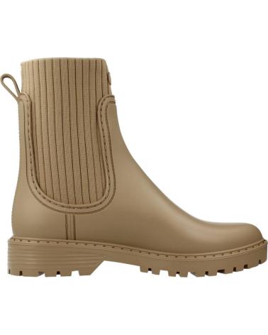 Botines de Mujer UNISA AYNAR F22 RIB MARRON CLARO