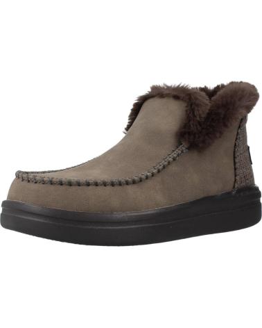 Botines de Mujer HEY DUDE DENNY GRIP MARRON