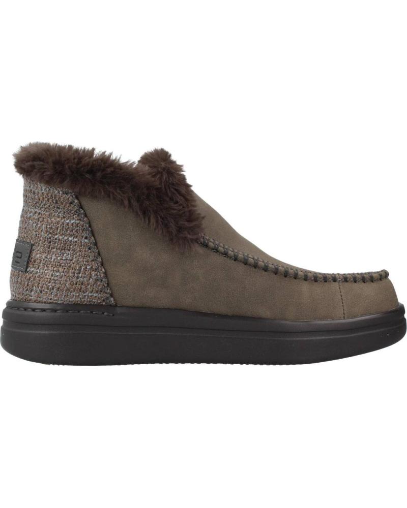 Botines de Mujer HEY DUDE DENNY GRIP MARRON