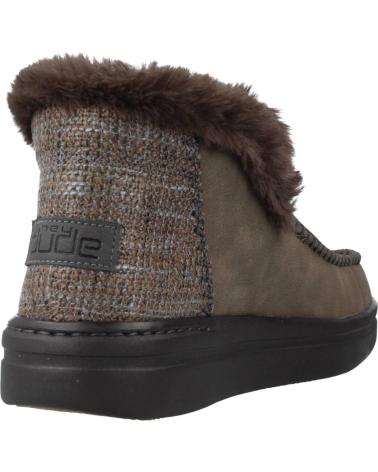 Botines de Mujer HEY DUDE DENNY GRIP MARRON