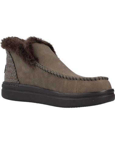 Botines de Mujer HEY DUDE DENNY GRIP MARRON