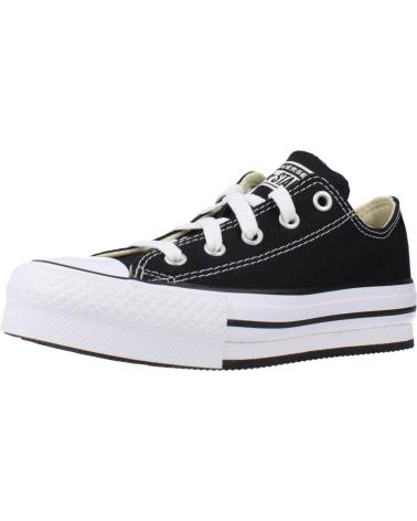 Sportivo per Bambina e Bambino CONVERSE 372861C CHUCK TAYLOR ALL STAR CANVAS PLATFORM BLACK-WHITE-BLACK NEGRO